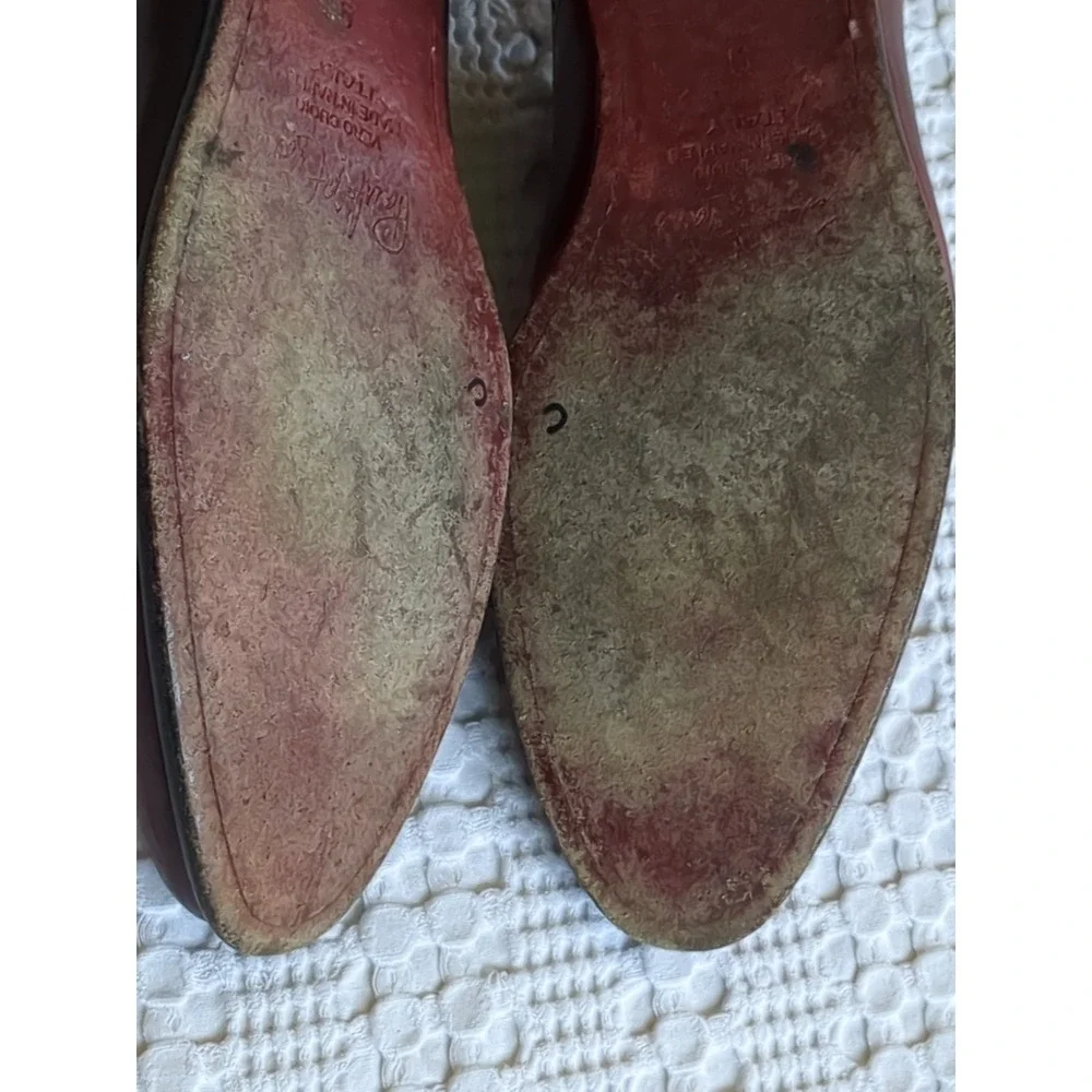 Paul Evans Brando Semi Brogue Oxford Italy Made Havana Cap Toe Lace‎ Up Size 9